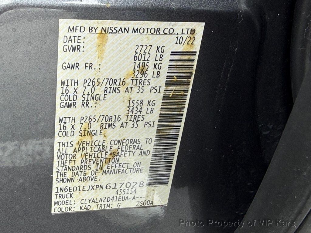 2023 Nissan Frontier Crew Cab 4x2 SV Automatic - 22994025 - 20