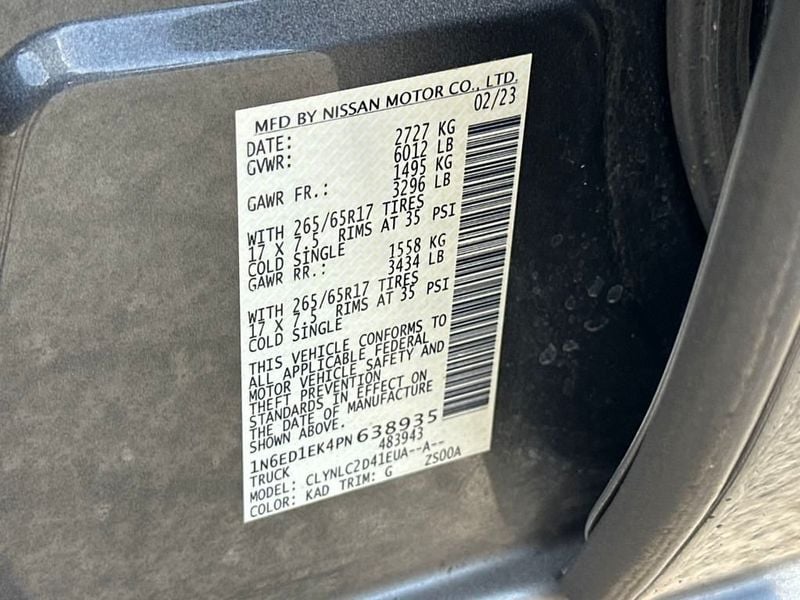 2023 Nissan Frontier SV - 22936301 - 21