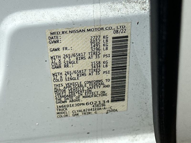 2023 Nissan Frontier SV - 22999282 - 21