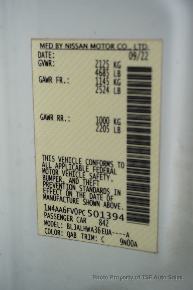 2023 Nissan Maxima Platinum CVT CARPLAY NAVI REAR CAMERA PANO ROOF HOT&COOLED SEATS - 22944728 - 36