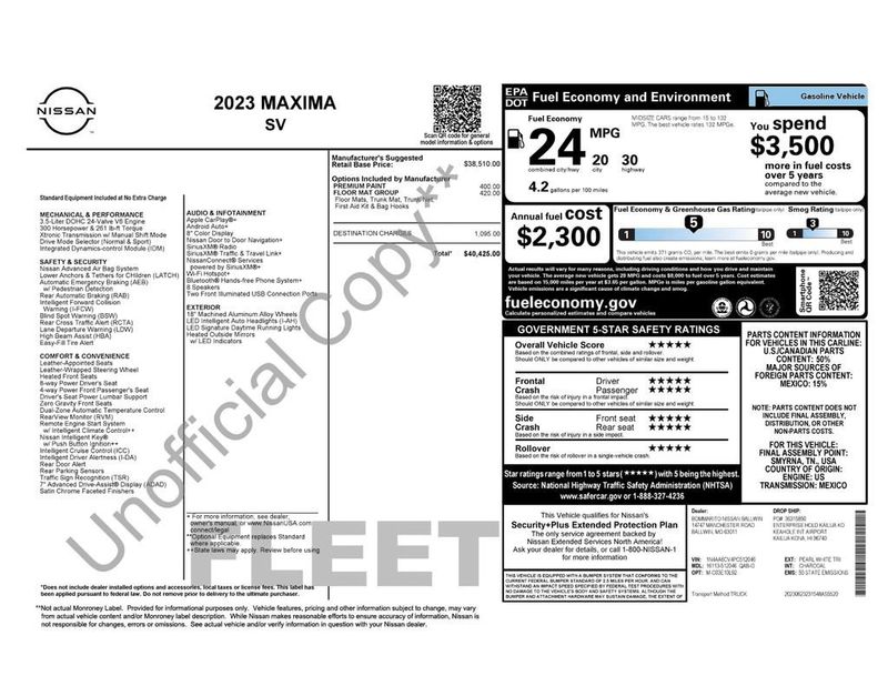 2023 Nissan Maxima SV CVT - 22885515 - 5