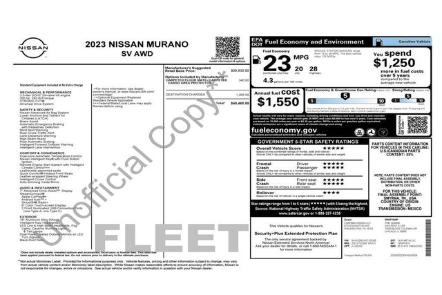 2023 Nissan Murano AWD SV - 23073076 - 2