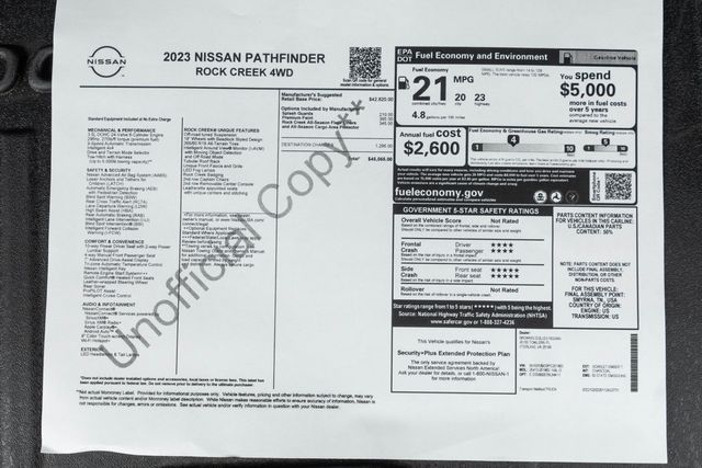2023 Nissan Pathfinder Rock Creek 4WD - 23038140 - 44
