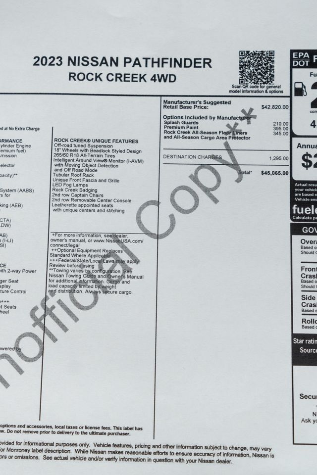 2023 Nissan Pathfinder Rock Creek 4WD - 23038140 - 45