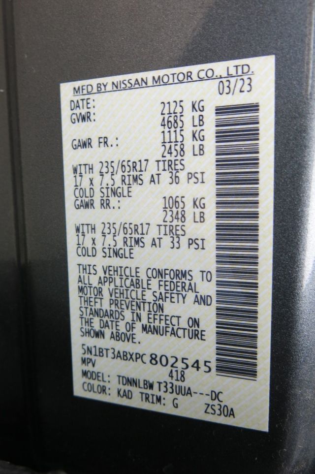 2023 Nissan Rogue AWD S - 22972648 - 35