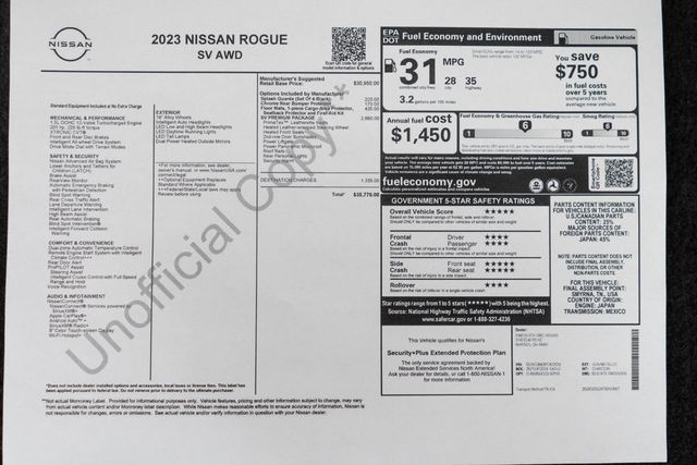 2023 Nissan Rogue AWD SV - 23097271 - 43