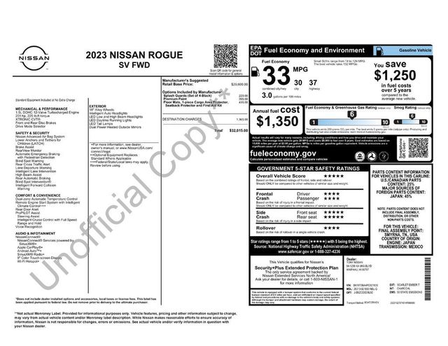 2023 Nissan Rogue SV - 22999840 - 5