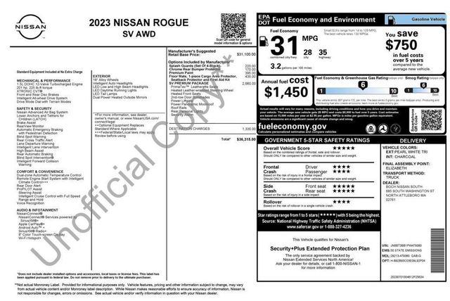 2023 Nissan Rogue SV - 23064953 - 48