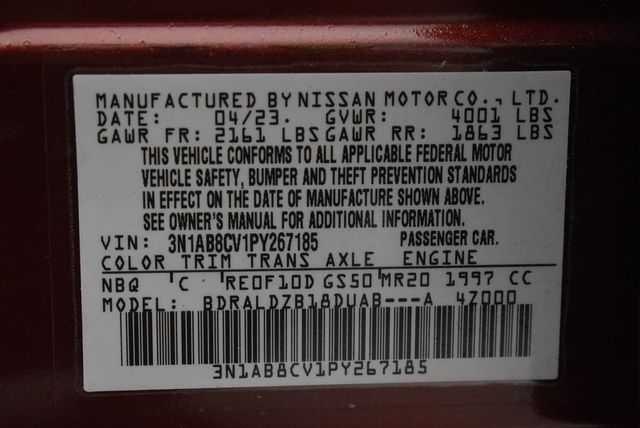 2023 Nissan Sentra SV CVT - 22954147 - 39