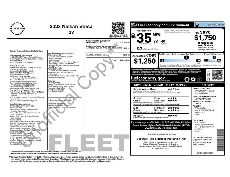 2023 Nissan Versa SV CVT - 22931094 - 5