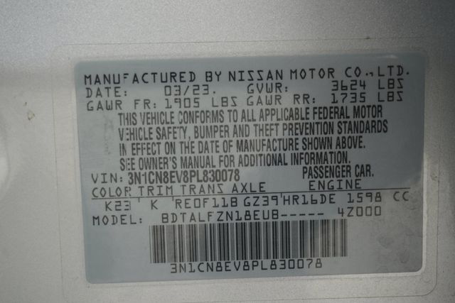2023 Nissan Versa SV CVT - 23027620 - 25