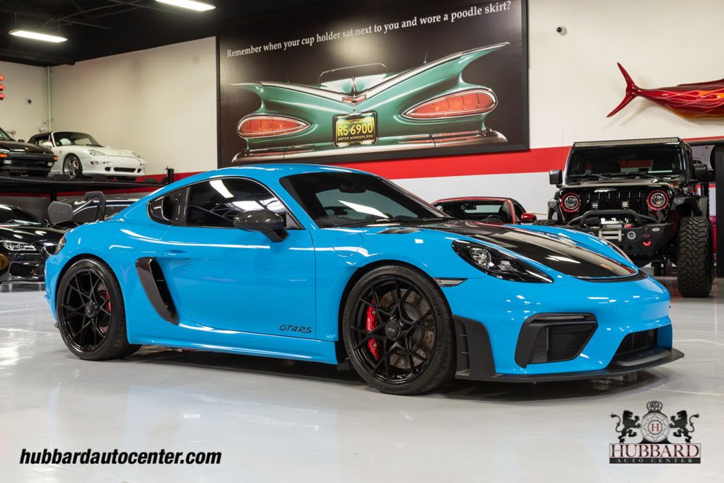 2023 Porsche 718 Cayman GT4 RS Paint to Sample - Riveria Blue - Weissach Package - 22061490 - 0