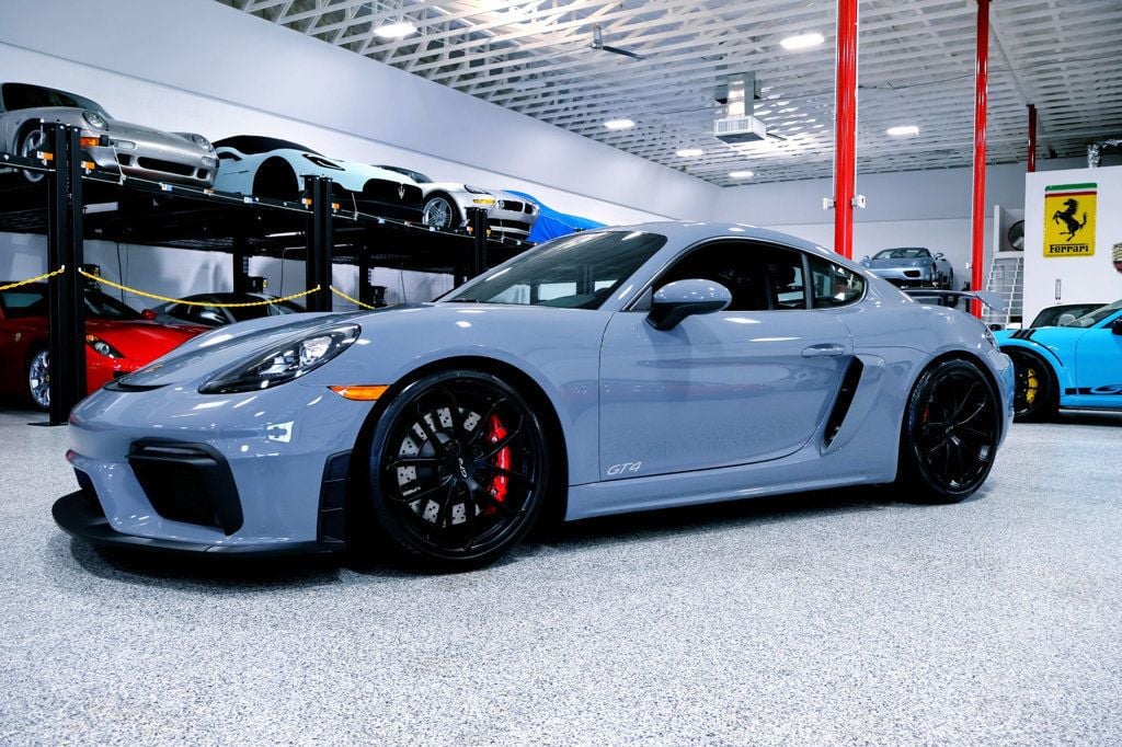 2023 Porsche 718 GT4 MANUAL ARCTIC GREY...5,355 Miles...Rare 6sp Manual  - 22900560 - 0