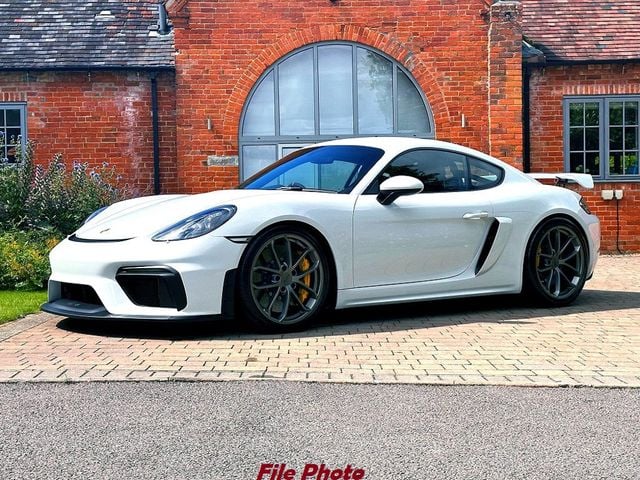 2023 Porsche 718 GT4 MANUAL CARRERA WHITE...4,855 Miles...Rare 6sp Manual  - 22961363 - 0