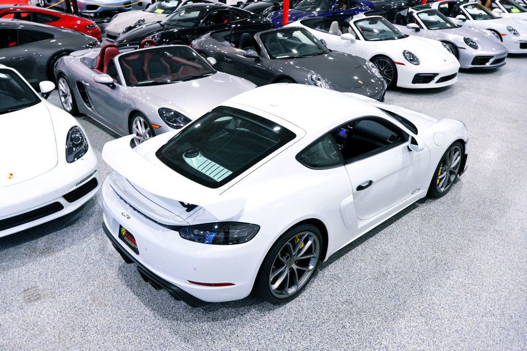 2023 Porsche 718 GT4 MANUAL CARRERA WHITE...4,855 Miles...Rare 6sp Manual  - 22961363 - 9