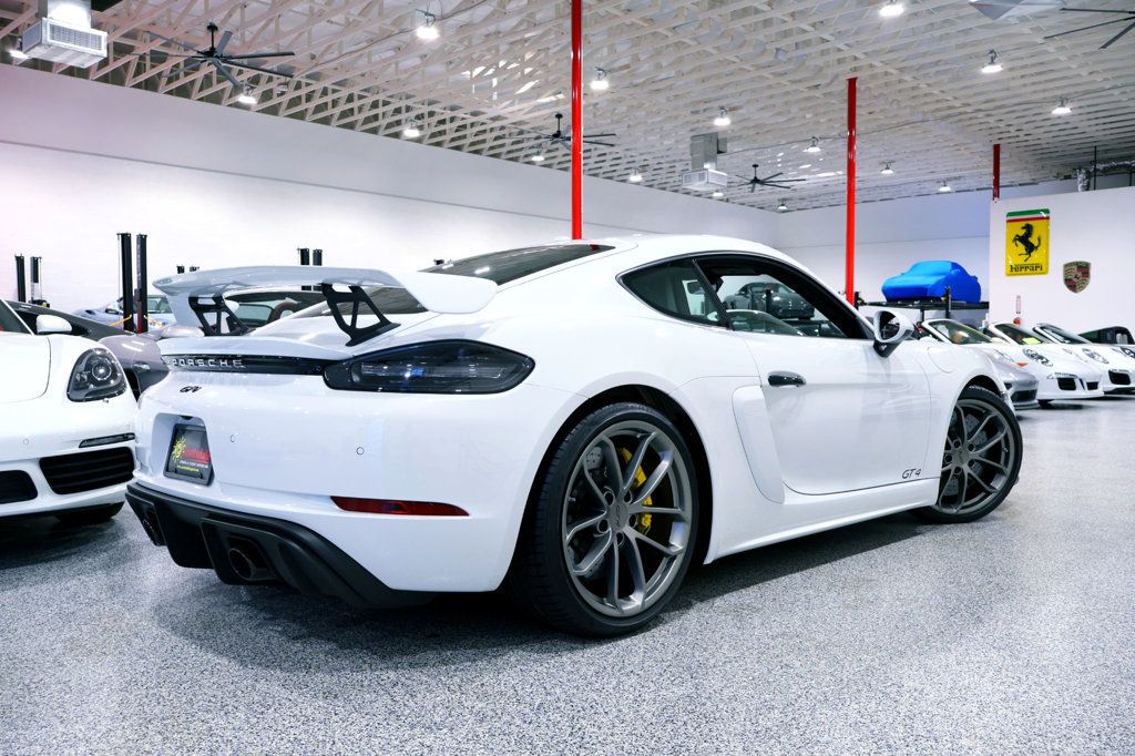 2023 Porsche 718 GT4 MANUAL CARRERA WHITE...4,855 Miles...Rare 6sp Manual  - 22961363 - 12