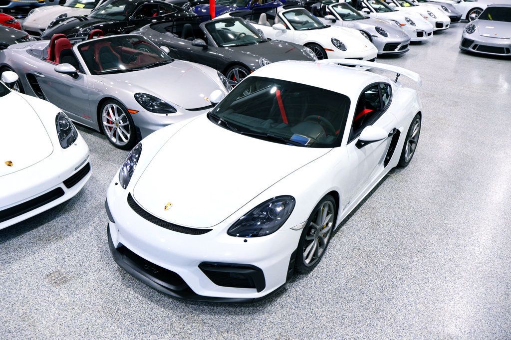 2023 Porsche 718 GT4 MANUAL CARRERA WHITE...4,855 Miles...Rare 6sp Manual  - 22961363 - 4
