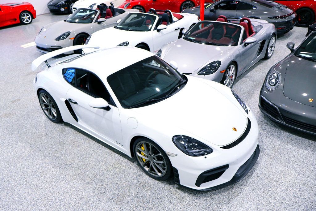 2023 Porsche 718 GT4 MANUAL CARRERA WHITE...4,855 Miles...Rare 6sp Manual  - 22961363 - 5