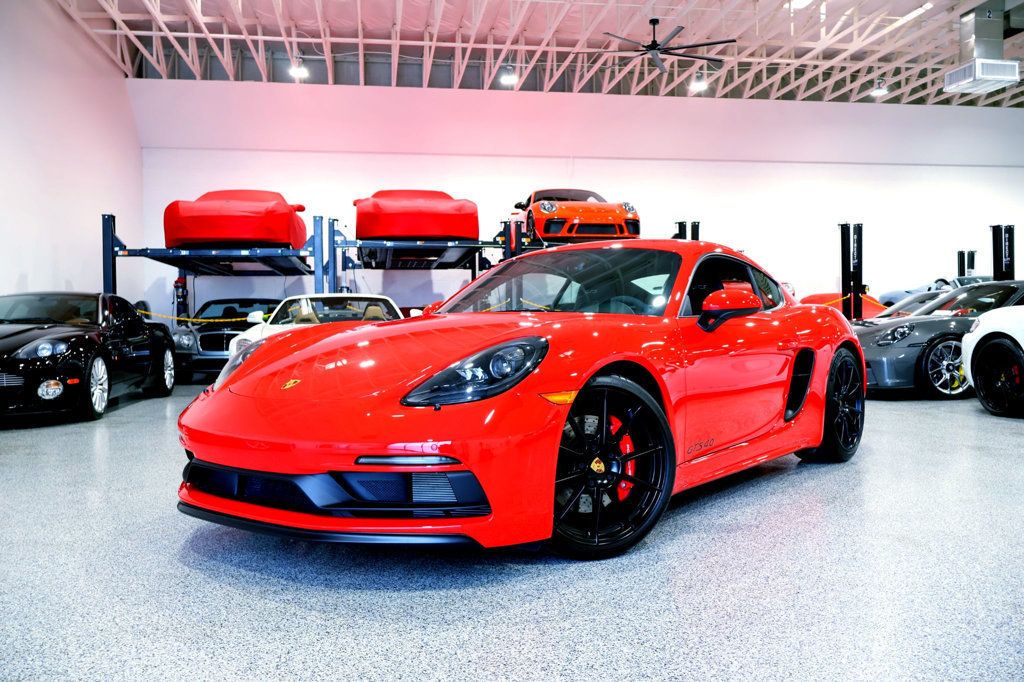 2023 Porsche 718 GTS 4.0 COUPE GUARDS RED...2,897Miles...Rare 6sp Manual - 22971835 - 2