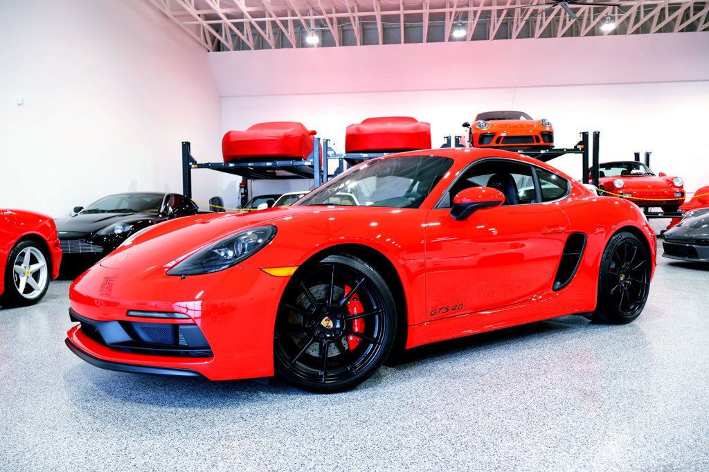 2023 Porsche 718 GTS 4.0 COUPE GUARDS RED...2,897Miles...Rare 6sp Manual - 22971835 - 3