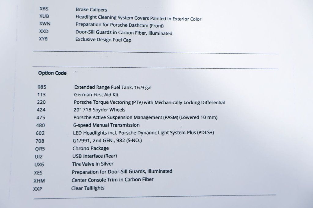 2023 Porsche 718 SPYDER Manual ARCTIC GREY...890 Miles...Rare 6sp Manual  - 22900830 - 18