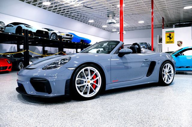 2023 Porsche 718 SPYDER Manual ARCTIC GREY...890 Miles...Rare 6sp Manual  - 22900830 - 1