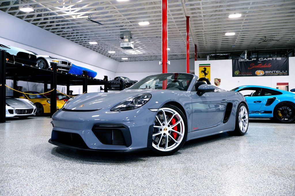 2023 Porsche 718 SPYDER Manual ARCTIC GREY...890 Miles...Rare 6sp Manual  - 22900830 - 3