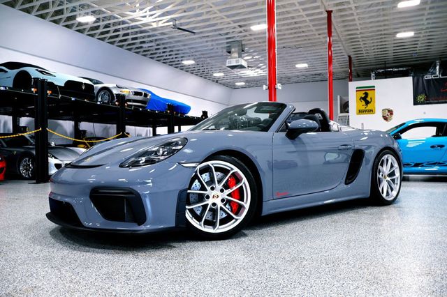 2023 Porsche 718 SPYDER Manual ARCTIC GREY...890 Miles...Rare 6sp Manual  - 22900830 - 4