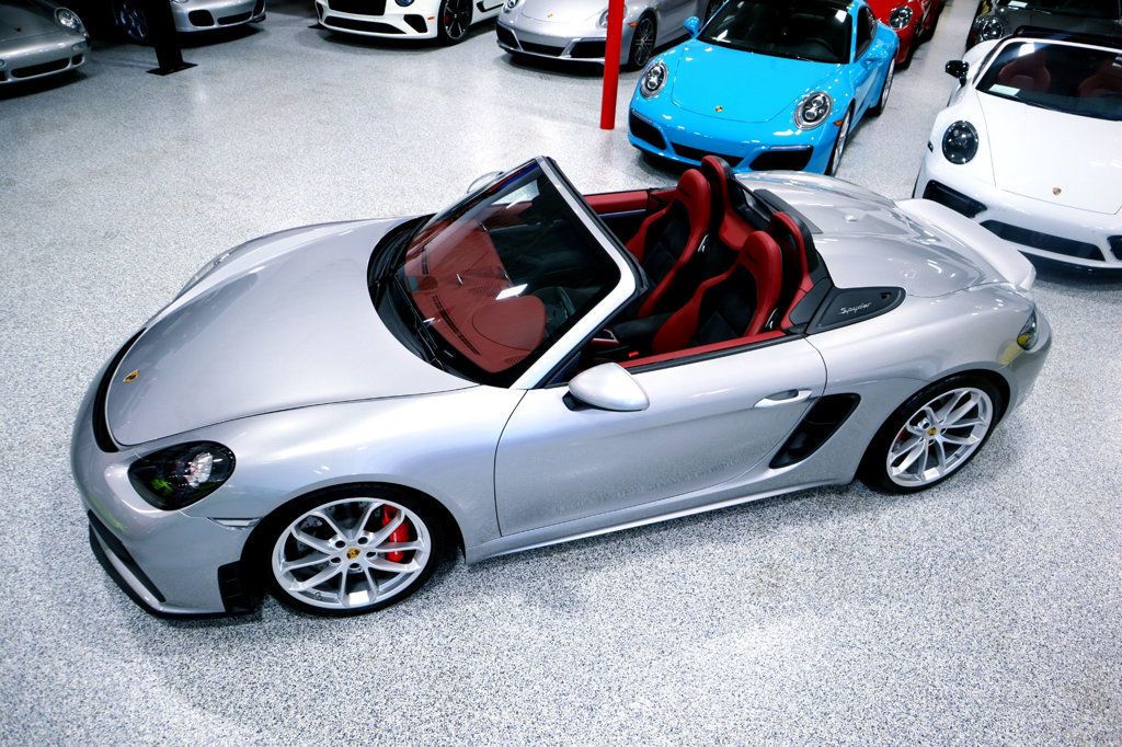 2023 Porsche 718 SPYDER Manual GT SILVER...3,513 Miles...Rare 6sp Manual  - 22783460 - 0