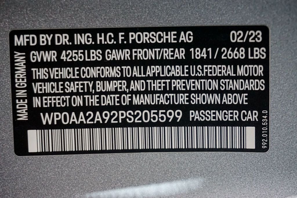 2023 Porsche 911 *911 T* *Factory Aerokit* *7-Speed Manual* *Tasteful Upgrades* - 22983488 - 20