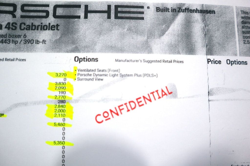2023 Porsche 911 CARRERA 4S CAB * ONLY 1,768 MILES...HUGE OPTION SPEC! - 22484076 - 19
