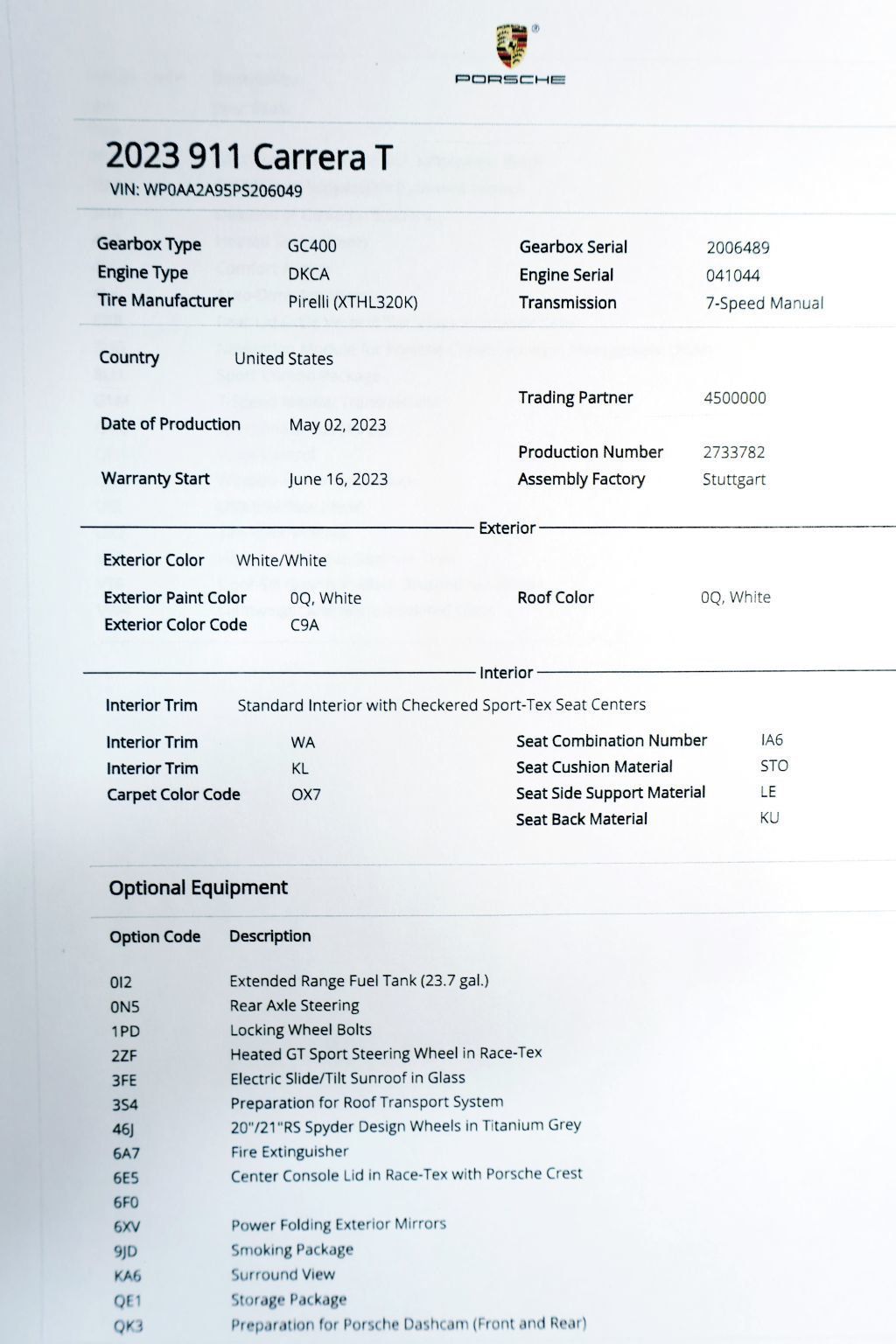 2023 Porsche CARRERA T MANUAL WHITE...SORRY SOLD!! - 22707441 - 17