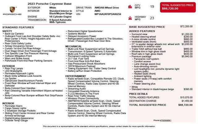 2023 Porsche Cayenne Base - 23063393 - 2