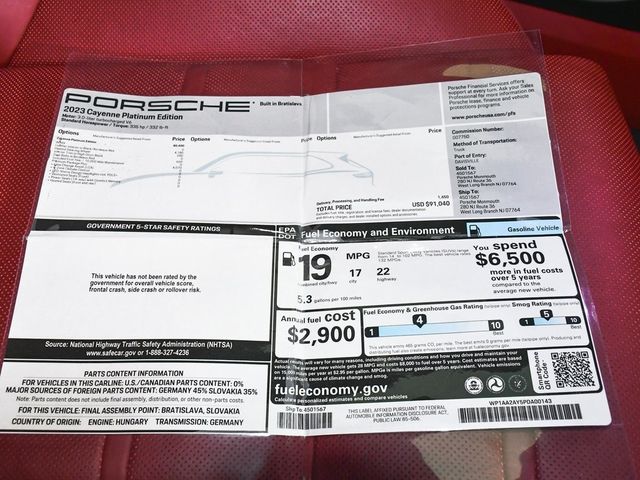 2023 Porsche Cayenne Platinum Edition - 22941057 - 60