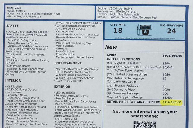 2023 Porsche Panamera 4 Platinum Edition AWD - 23003743 - 50