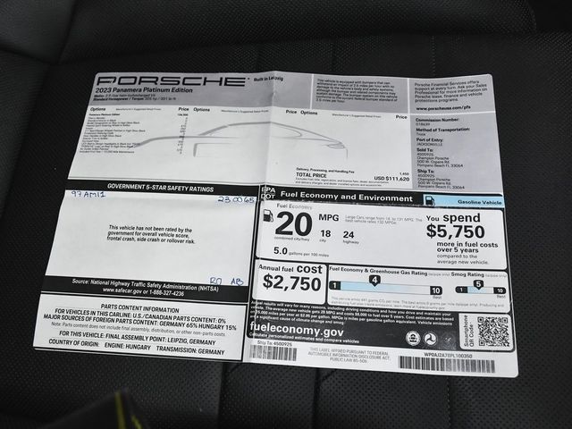 2023 Porsche Panamera Platinum Edition - 22877670 - 59