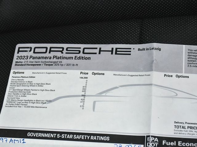 2023 Porsche Panamera Platinum Edition - 22877670 - 60