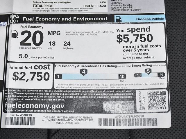 2023 Porsche Panamera Platinum Edition - 22877670 - 63