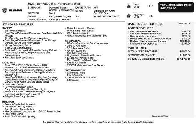 2023 Ram 1500 Big Horn/Lone Star - 22978964 - 2