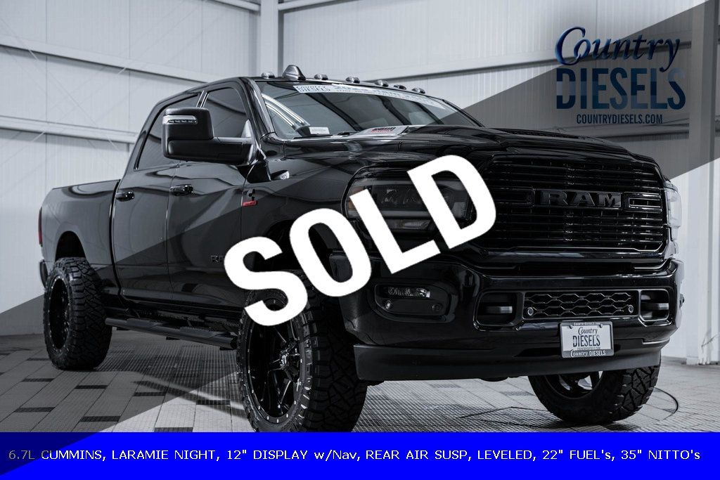 2023 Ram 2500 Laramie Night Edition Leveled - 22690063 - 0