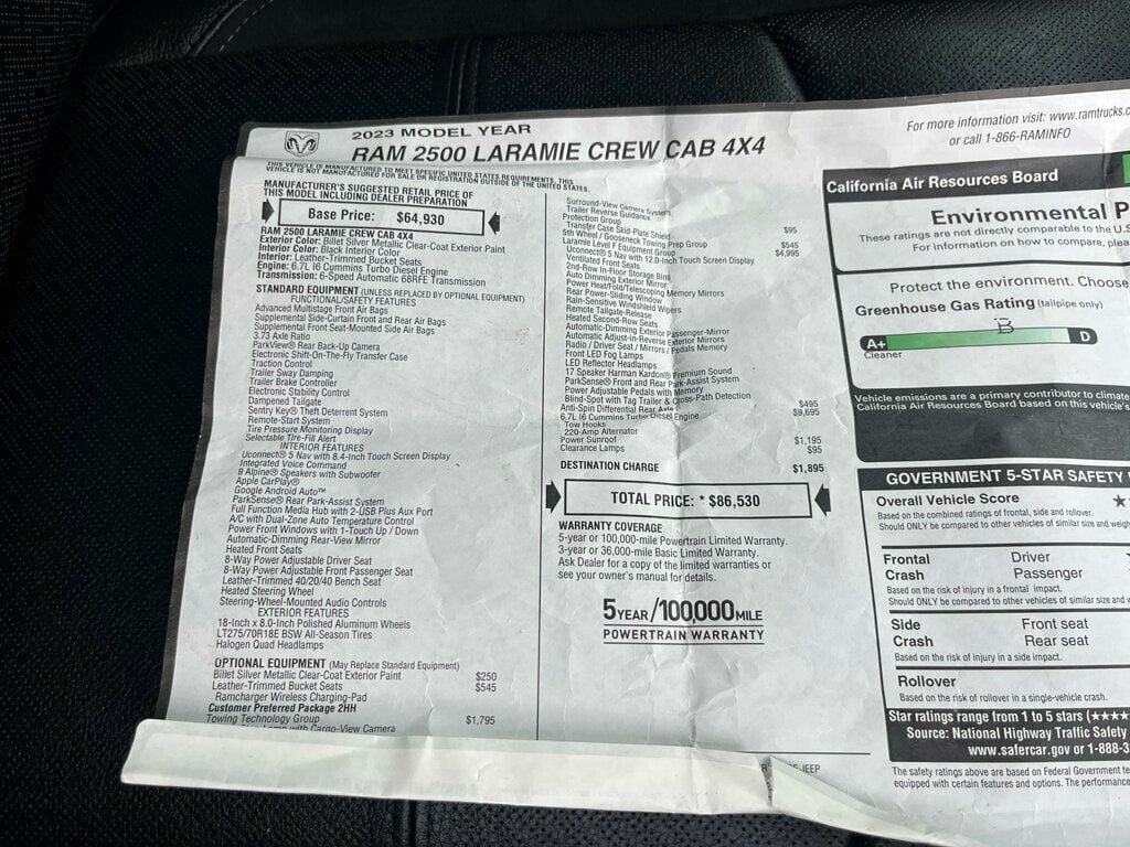 2023 Ram 2500 Southern Rust Free 1-Owner Cummins Turbo Diesel - 23046856 - 46