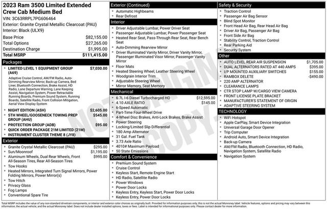 2023 Ram 3500 Limited - 23020750 - 5