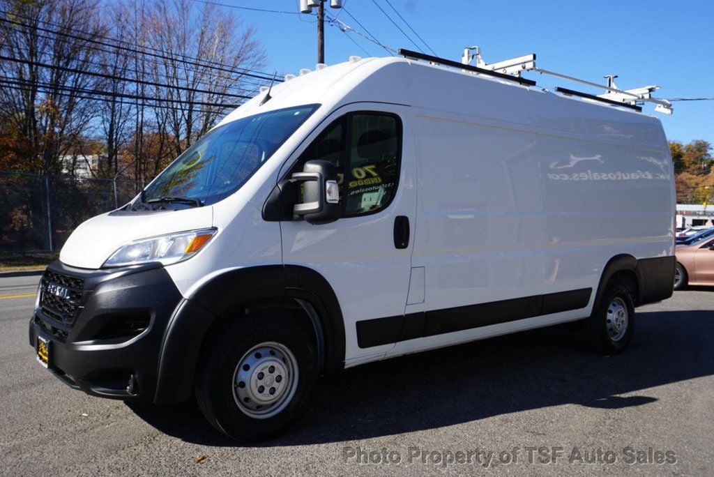 2023 Ram ProMaster Cargo Van 3500 High Roof 159" WB EXT CARPLAY REAR CAM SHELVES LADDER RACKS - 22664461 - 2