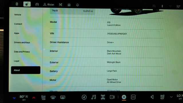 2023 Rivian R1S Launch Edition Quad-Motor Large Pack *Ltd Avail* w/ 22'' Wheels - 22965170 - 16