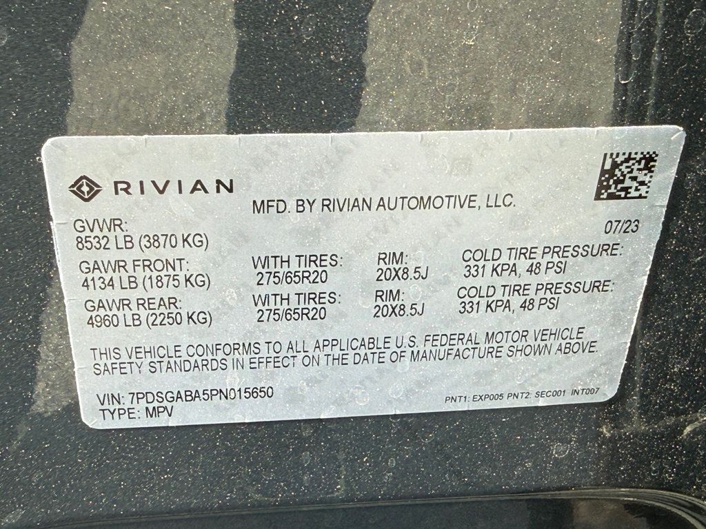2023 Rivian R1S **RIVIAN R1S ADVENTURE LARGE BATTERY PACK** - 23006526 - 46