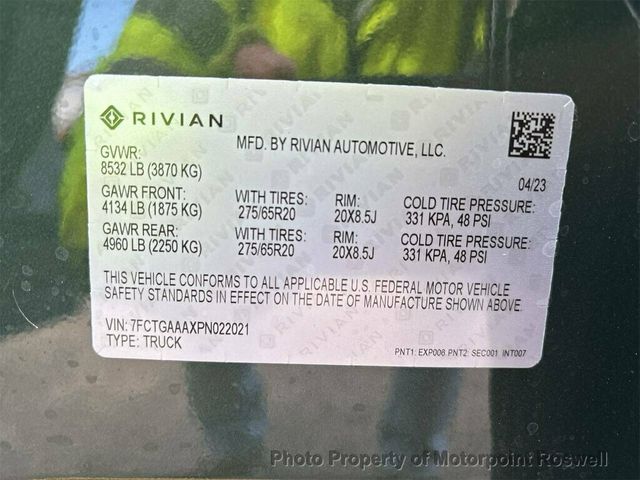 2023 Rivian R1T Adventure Quad-Motor Large Pack - 22964618 - 4