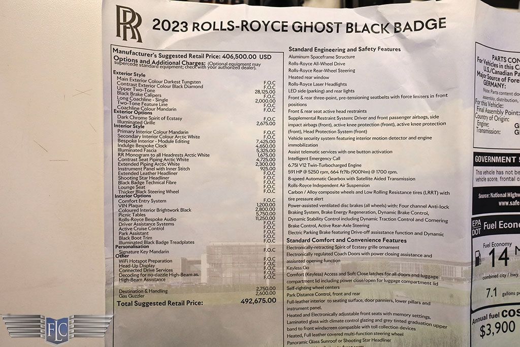 2023 Rolls-Royce Ghost Black Badge Sedan - 22489931 - 57