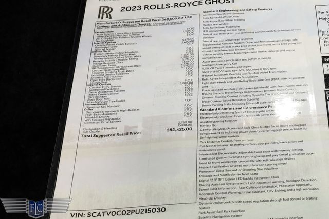 2023 Rolls-Royce Ghost Shooting Star Headliner, Illuminated Grill, Illuminated Fascia - 21720486 - 37