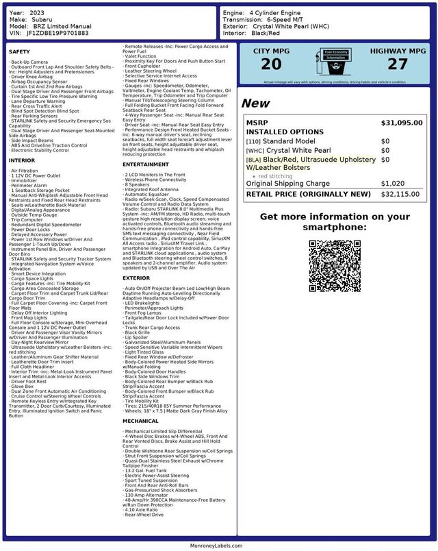 2023 Subaru BRZ Limited Manual - 22951648 - 32