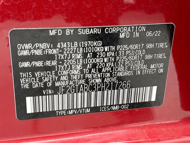 2023 Subaru Crosstrek CVT - 22952098 - 21